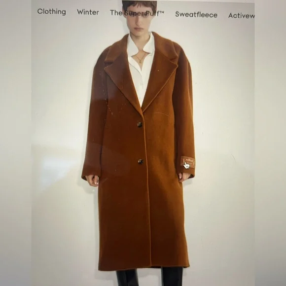 Aritzia The Only Coat in Cigar Brown—Like New! - Picture 2 of 5